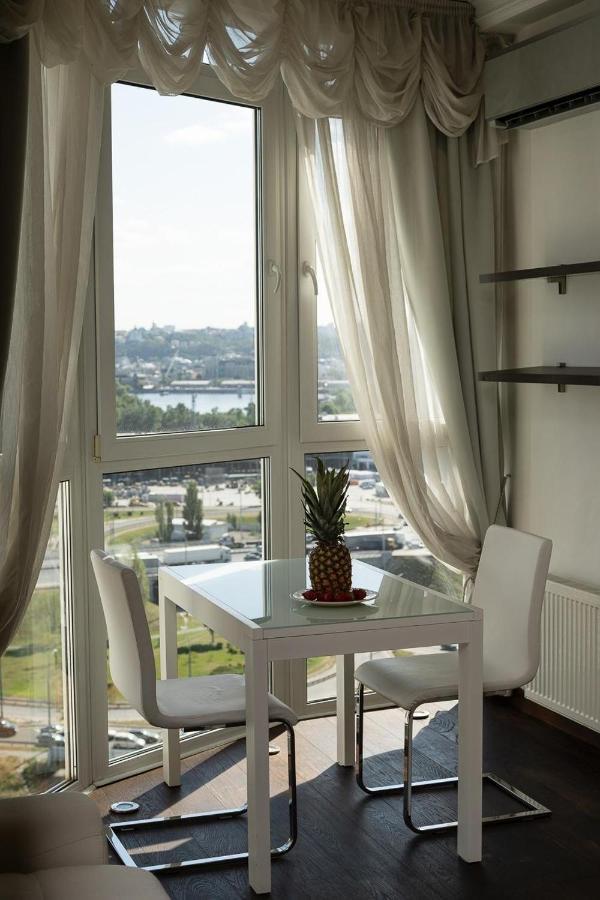 Exquisite Panoramic Views Apartment Dnipro Embankment Kyjev Exteriér fotografie